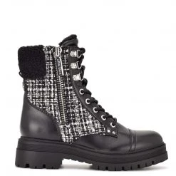 Nine West Pike Combat Lug Sole Boots Shoes