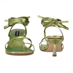Nine West Lace It Up Pina Ankle Wrap Heeled Sandals