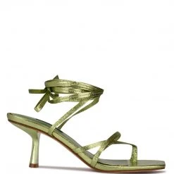 Nine West Lace It Up Pina Ankle Wrap Heeled Sandals