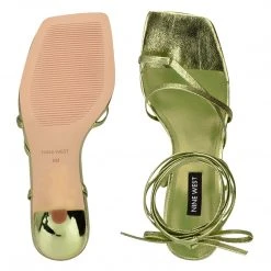 Nine West Lace It Up Pina Ankle Wrap Heeled Sandals