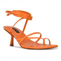 Nine West Pina Ankle Wrap Heeled Sandals Lace It Up
