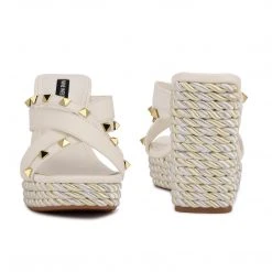 Nine West Pipa Espadrille Wedge Sandals New