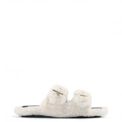 Nine West Plush Cozy Flat Slide Sandals