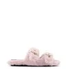 Nine West Plush Cozy Flat Slide Sandals Shoes