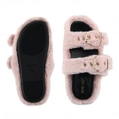 Nine West Plush Cozy Flat Slide Sandals Shoes 11 Nine West Plush Cozy Flat Slide Sandals Shoes