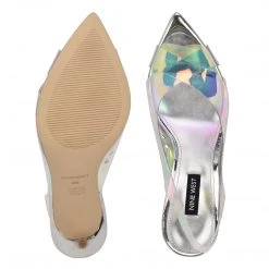 Nine West Polka Slingback Heeled Sandals In The Clear