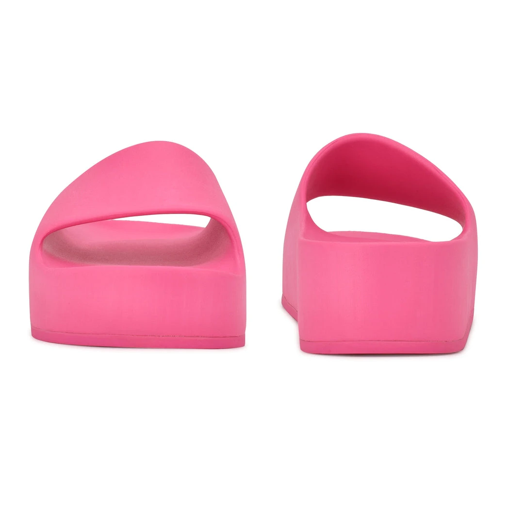 Nine West Pool Platform Slide Sandals High Impact Platforms 6 Nine West Pool Platform Slide Sandals High Impact Platforms