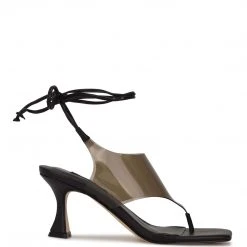 Nine West Lace It Up Popi Ankle Wrap Heeled Sandals