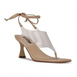 Nine West Lace It Up Popi Ankle Wrap Heeled Sandals