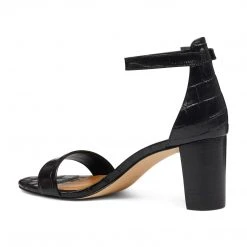 Nine West Pruce Ankle Strap Block Heel Sandals Heels