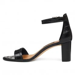 Nine West Pruce Ankle Strap Block Heel Sandals Heels