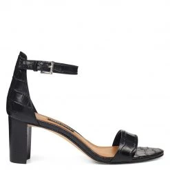 Nine West Pruce Ankle Strap Block Heel Sandals Heels