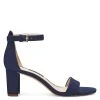 Nine West Heels Pruce Ankle Strap Block Heel Sandals