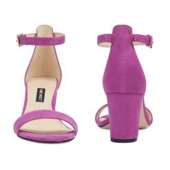 Nine West Pruce Ankle Strap Block Heel Sandals 6 Nine West Pruce Ankle Strap Block Heel Sandals