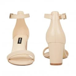 Nine West Pruce Ankle Strap Block Heel Sandals