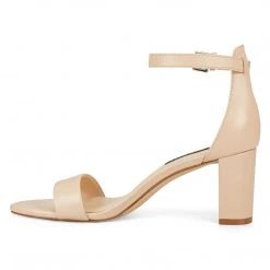 Nine West Pruce Ankle Strap Block Heel Sandals
