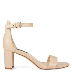 Nine West Pruce Ankle Strap Block Heel Sandals
