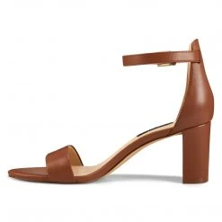Nine West Pruce Ankle Strap Block Heel Sandals