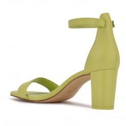 Nine West Pruce Ankle Strap Block Heel Sandals Y2K Revival