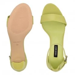 Nine West Pruce Ankle Strap Block Heel Sandals Y2K Revival