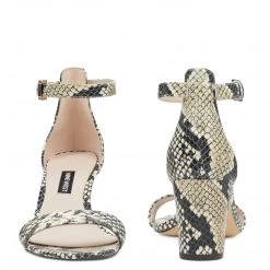 Nine West Pruce Ankle Strap Block Heel Sandals Heels