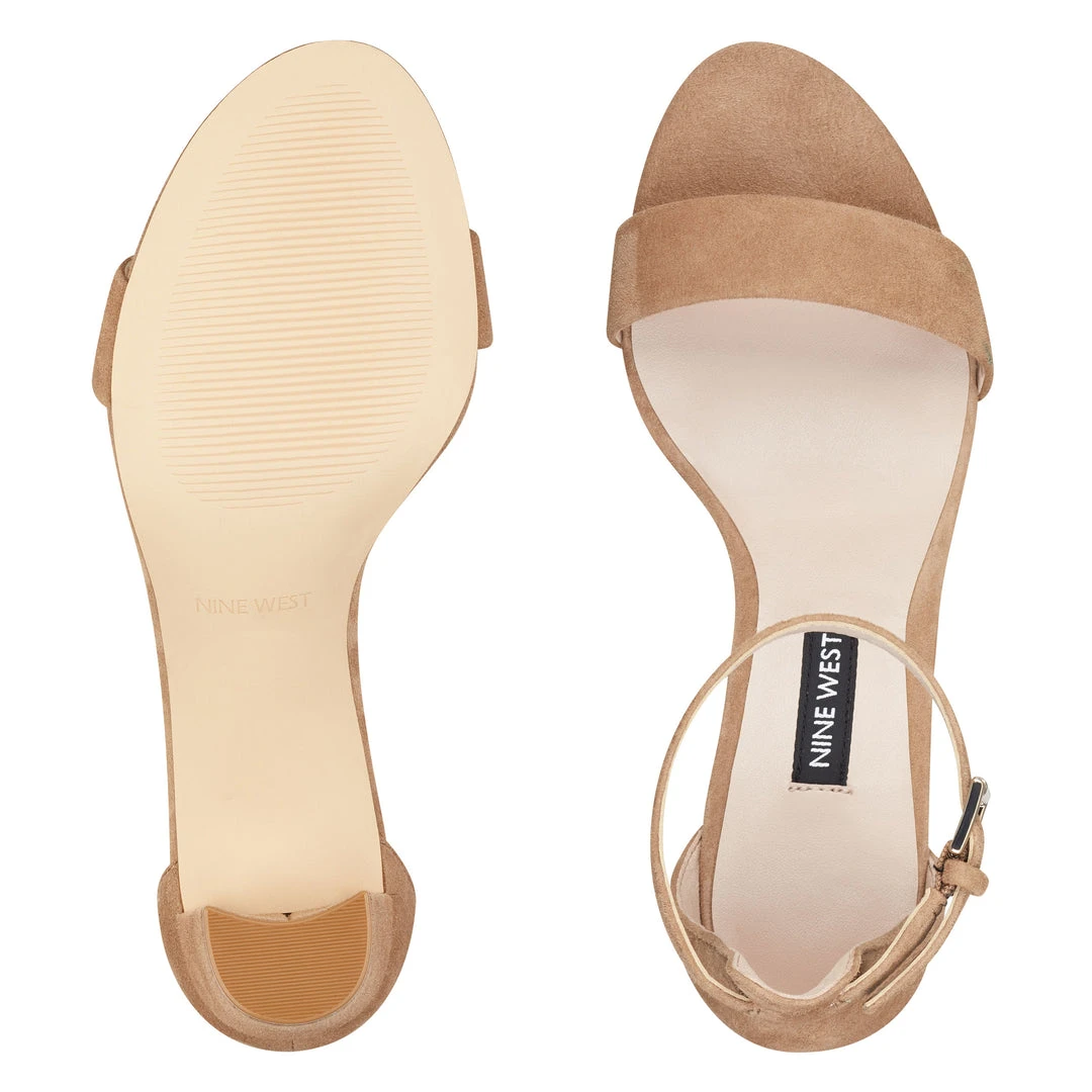 Nine West Pruce Ankle Strap Block Heel Sandals Heels 8 Nine West Pruce Ankle Strap Block Heel Sandals Heels