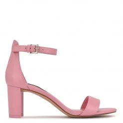 Nine West Y2K Revival Pruce Ankle Strap Block Heel Sandals