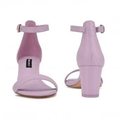 Nine West Y2K Revival Pruce Ankle Strap Block Heel Sandals