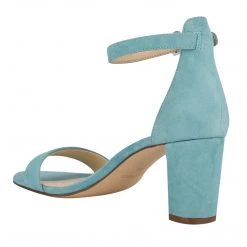 Nine West Pruce Ankle Strap Block Heel Sandals