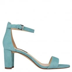 Nine West Pruce Ankle Strap Block Heel Sandals