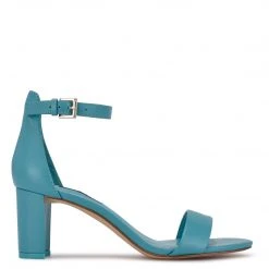 Nine West Y2K Revival Pruce Ankle Strap Block Heel Sandals