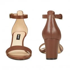 Nine West Pruce Ankle Strap Block Heel Sandals 12 Nine West Pruce Ankle Strap Block Heel Sandals