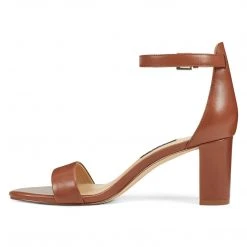 Nine West Shoes Pruce Ankle Strap Block Heel Sandals