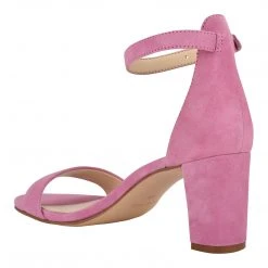 Nine West Pruce Ankle Strap Block Heel Sandals Color Pop