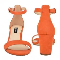 Nine West Pruce Ankle Strap Block Heel Sandals