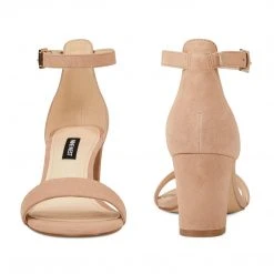 Nine West Heels Pruce Ankle Strap Block Heel Sandals 6 Nine West Heels Pruce Ankle Strap Block Heel Sandals