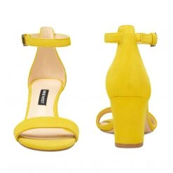 Nine West Color Pop Pruce Ankle Strap Block Heel Sandals