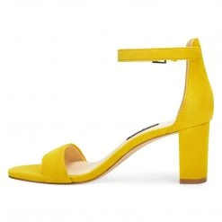 Nine West Color Pop Pruce Ankle Strap Block Heel Sandals