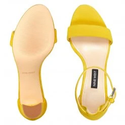 Nine West Color Pop Pruce Ankle Strap Block Heel Sandals