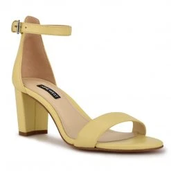Nine West Pruce Ankle Strap Block Heel Sandals