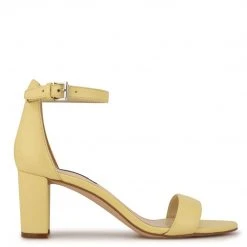 Nine West Pruce Ankle Strap Block Heel Sandals