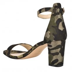 Nine West Pruce Ankle Strap Block Heel Sandals Heels