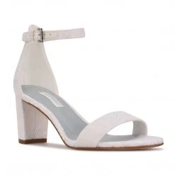 Nine West Bridal Pruce Ankle Strap Block Heel Sandals