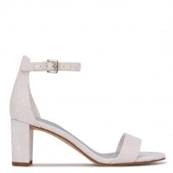 Nine West Bridal Pruce Ankle Strap Block Heel Sandals