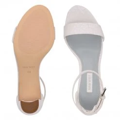 Nine West Bridal Pruce Ankle Strap Block Heel Sandals