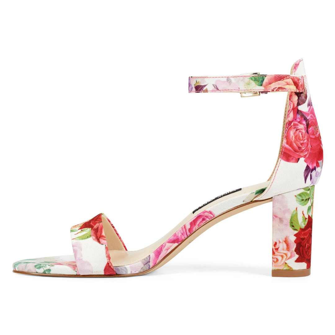 Nine West Pruce Ankle Strap Block Heel Sandals Heels Nine West Pruce Ankle Strap Block Heel Sandals Heels