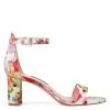 Nine West Pruce Ankle Strap Block Heel Sandals Heels