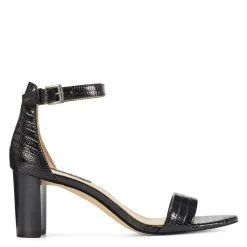 Nine West Pruce Ankle Strap Block Heel Sandals