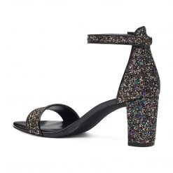 Nine West Pruce Ankle Strap Block Heel Sandals