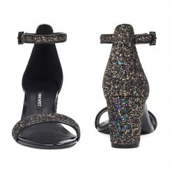 Nine West Pruce Ankle Strap Block Heel Sandals